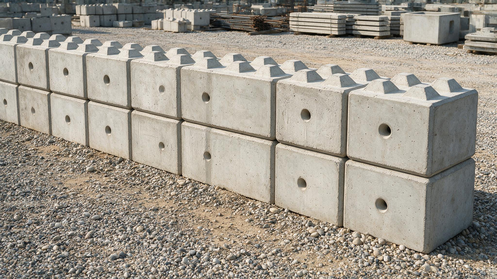 Mur de séparation réalisé en blocs béton en Dordogne